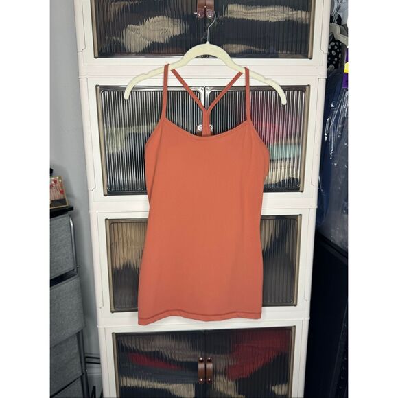 Lululemon Power Y Tank *Everlux, Soft Cranberry, 8, NWOT - Picture 1 of 8